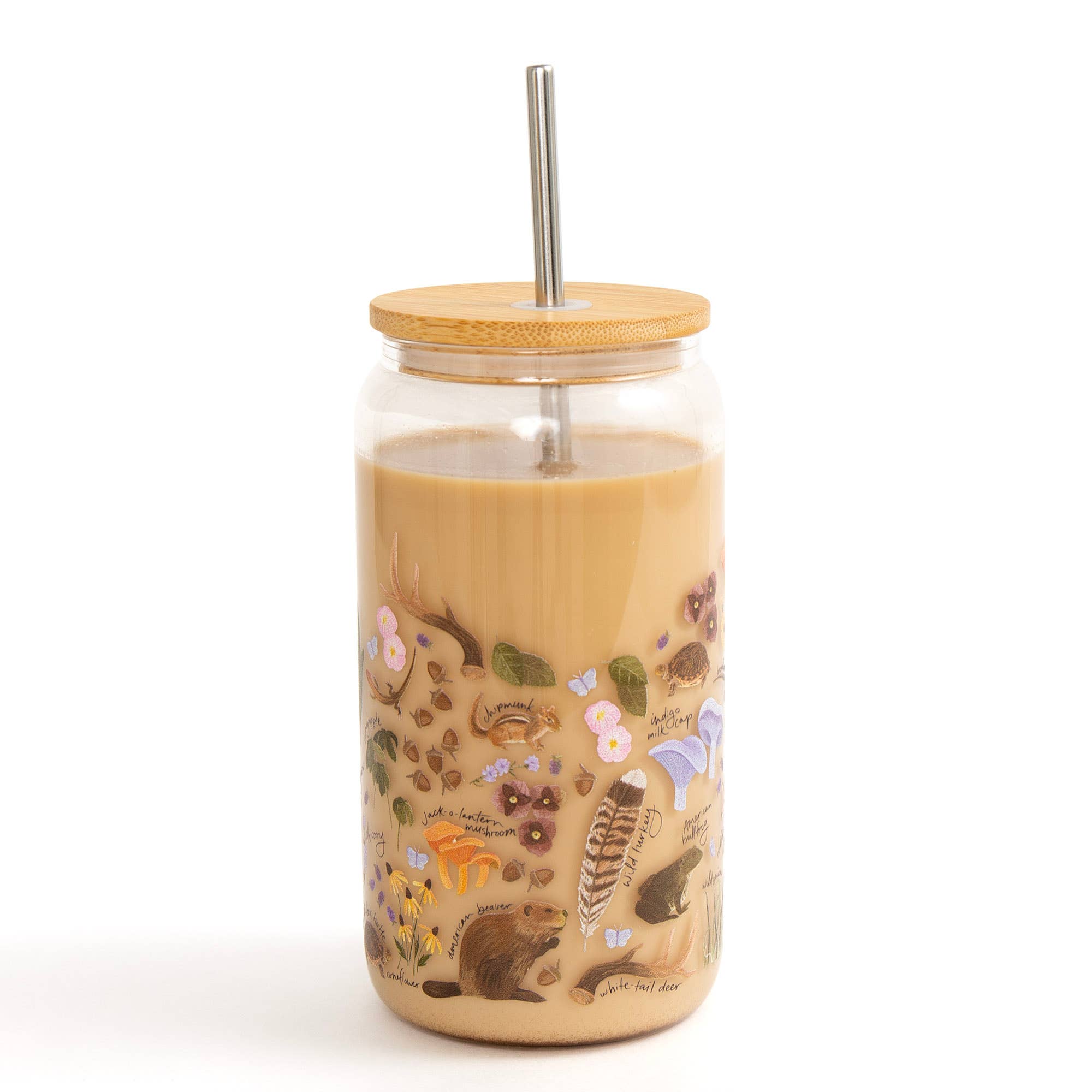 Flora & Fauna Glass Tumbler